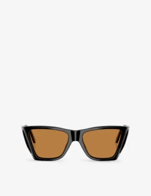 PERSOL PO0009 Rectangle-Frame Tortoiseshell Acetate Sunglasses