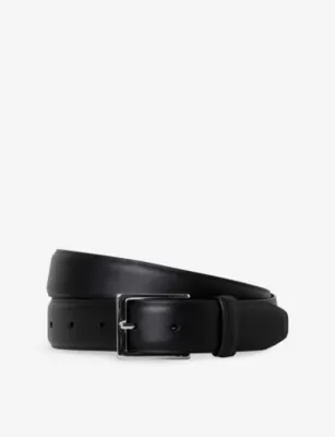 HACKETT Feather-Edge Leather Belt - 38