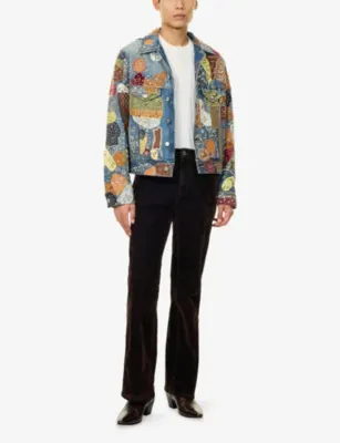 AMIRI Embellished Trucker Denim Jacket detail 2