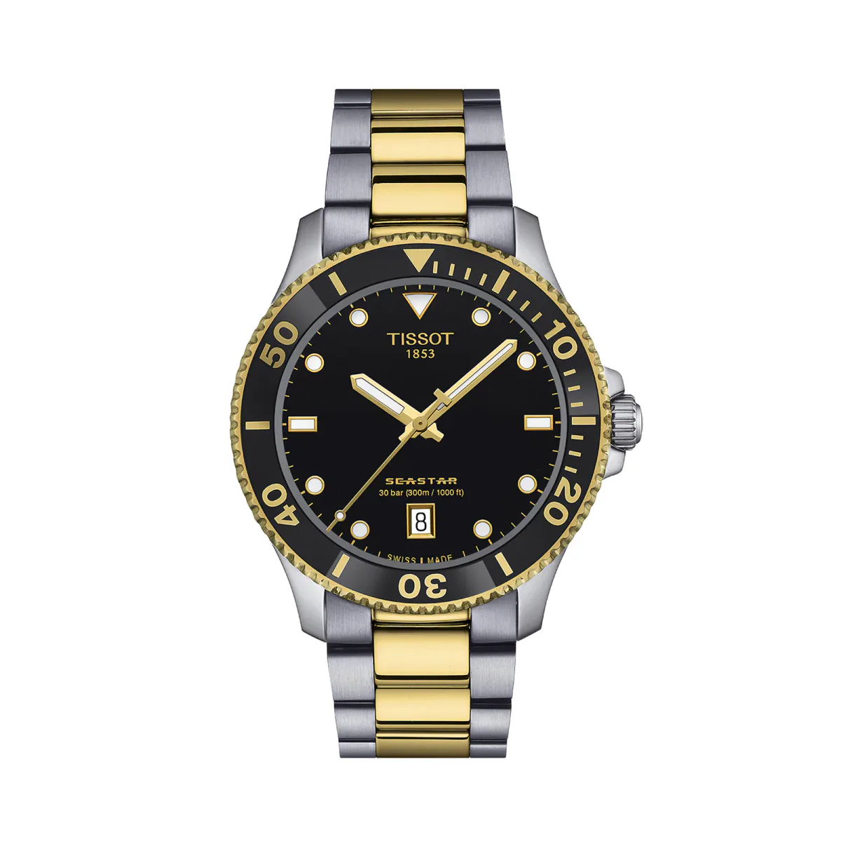 Tissot Seastar 40mm Mens Watch Black