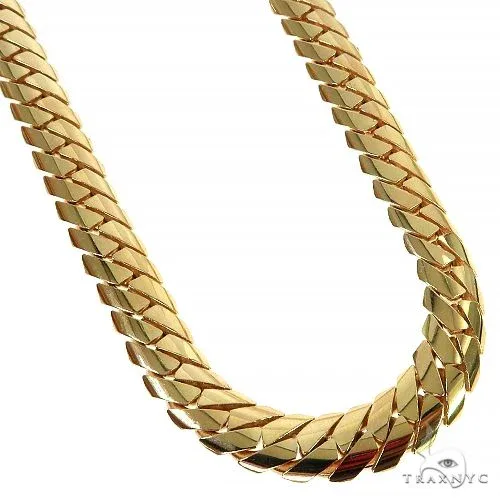 JALGAS - BMF 14k Yellow Gold Solid Mimi Cuban Link Chain 70608 in Yellow – Chain