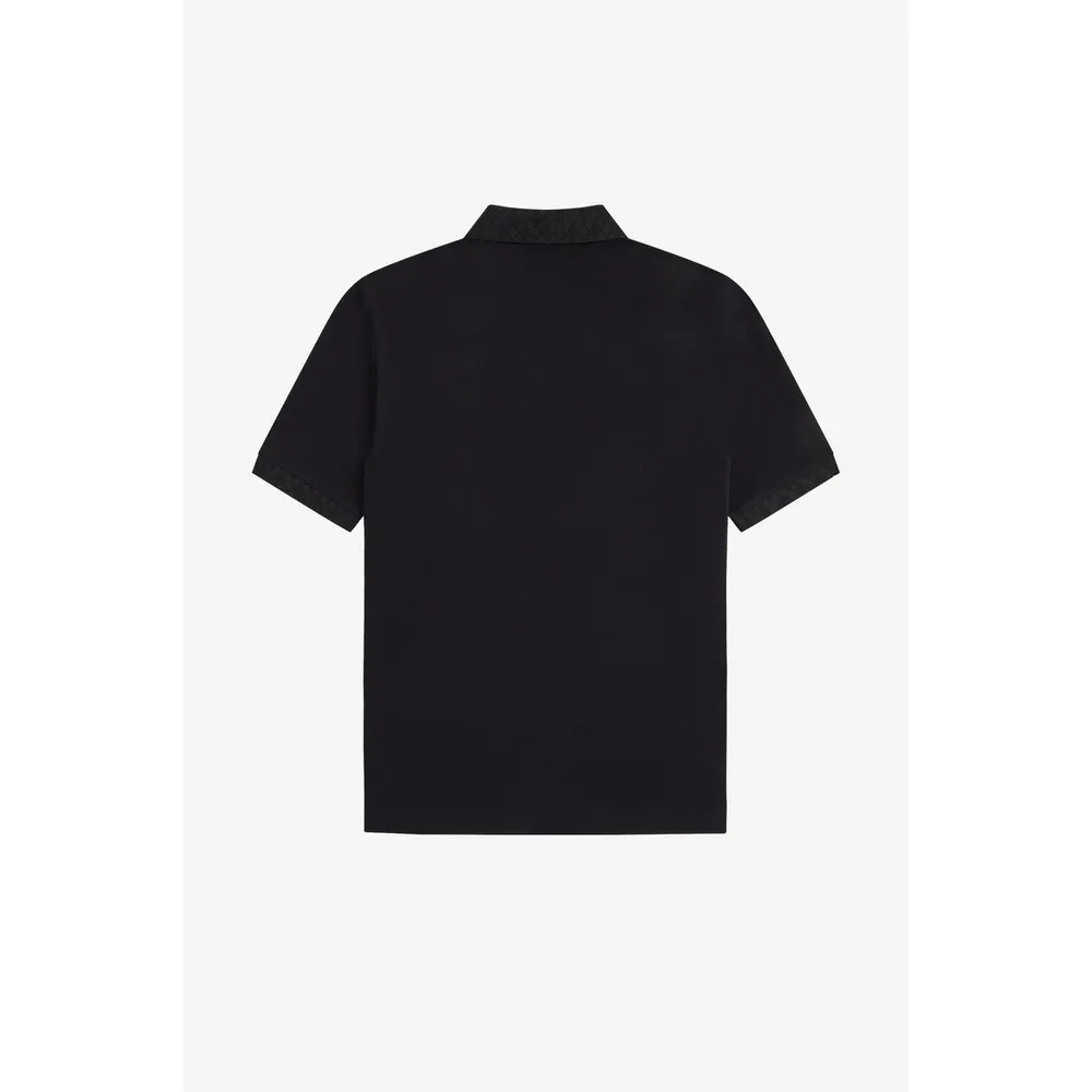 Fred Perry Men's Trim Jacquard Cotton Short-Sleeve Polo detail 2