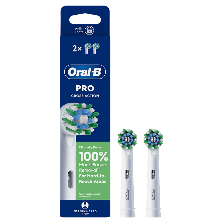 ORAL-B Pro Cross Action Toothbrush Heads, 2 Counts detail 2