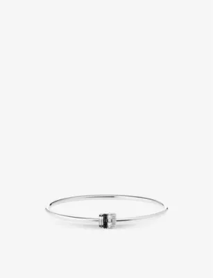 BOUCHERON Quatre Black Edition 18ct white-gold and 0.13ct diamond bracelet - 17CM
