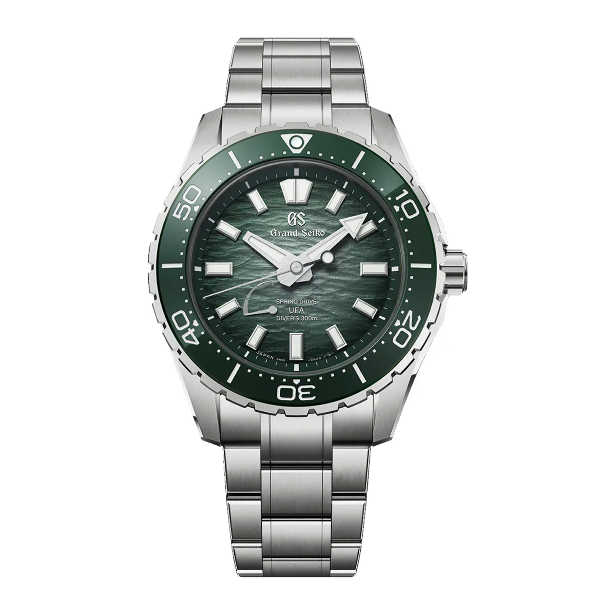 Grand Seiko Evolution 9 Spring Drive U.F.A Ushio 300 Diver 40.8mm Mens Watch Green