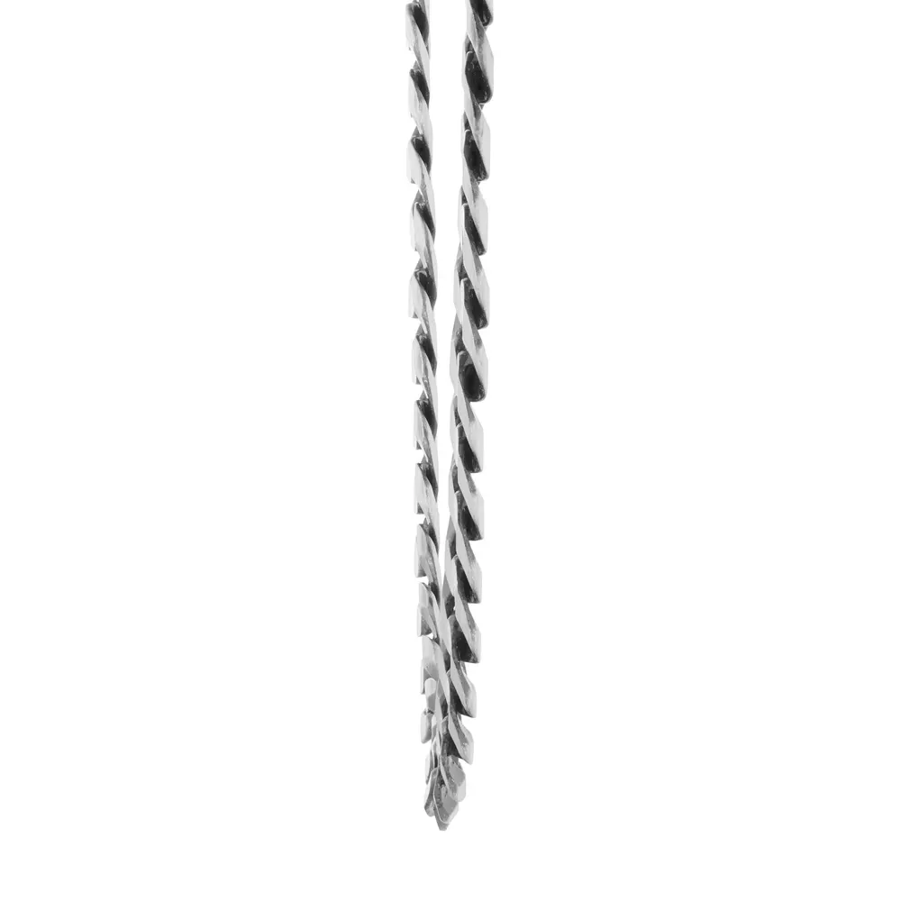 For Him Sterling Silver Mens 20 Inch Oxidised 7.9mm Curb detail 3