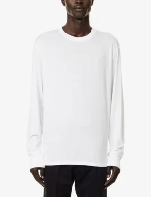 TOM FORD Long-Sleeve Lyocell and Cotton-Blend T-Shirt detail 3