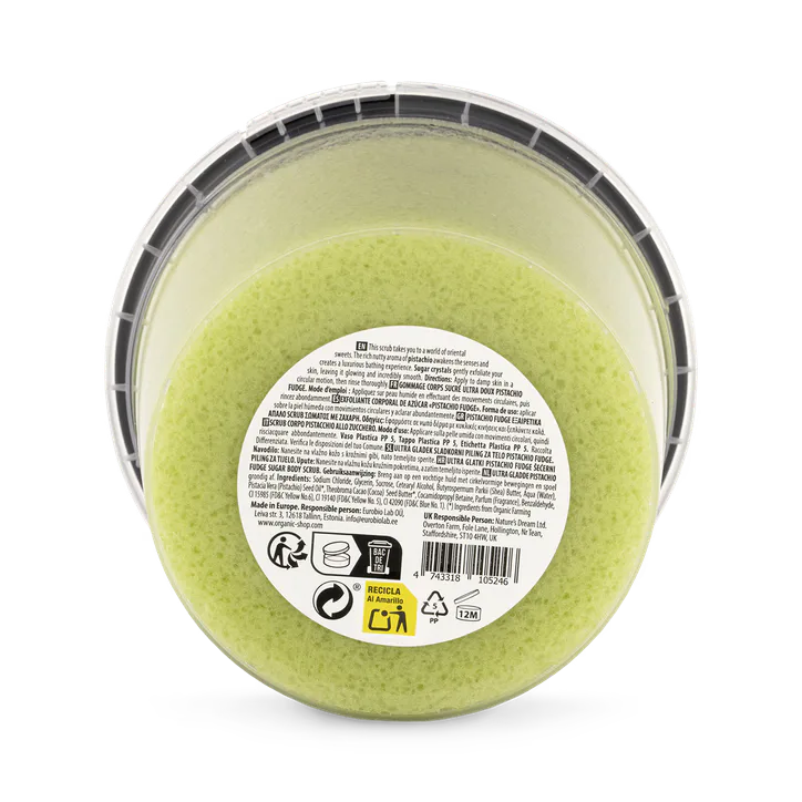 Organic Shop Ultra Smooth Pistachio Fudge (Dubai Chocolate) Body Scrub Pistachio & Cocoa 250ml detail 2