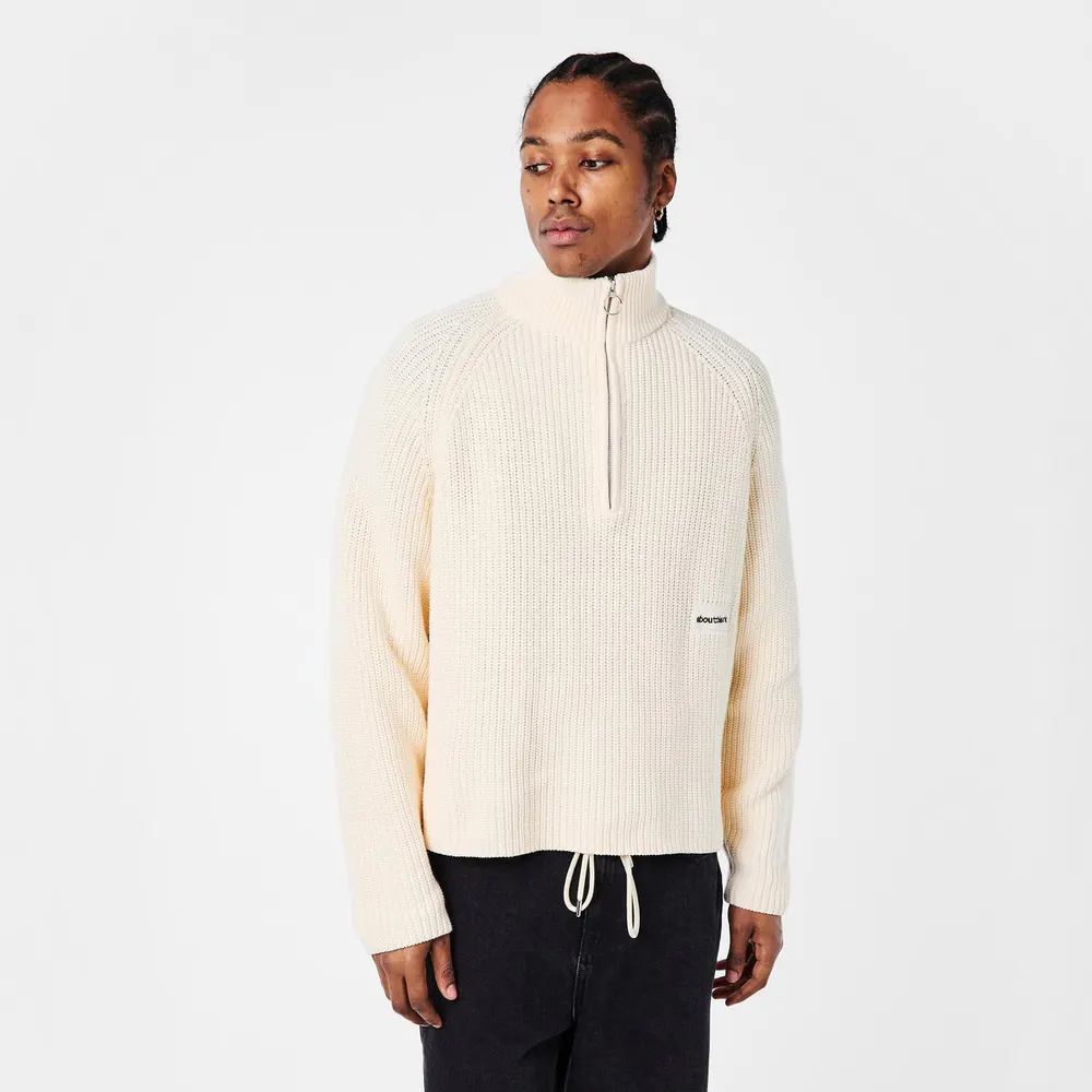 about:blank Mens Funnel Quarter Zip detail 3