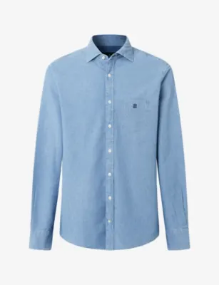 HACKETT Heritage Classic-Fit Chambray Cotton Shirt