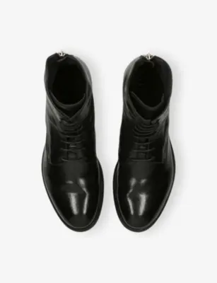 OFFICINE CREATIVE Hive Leather Ankle Boots - EUR 40 / 6 UK MEN in BLACK, additional product view 2