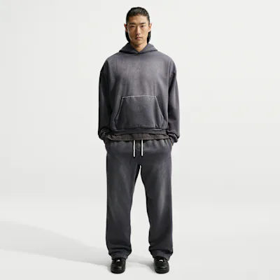 Nike Standard Issue Men's Brushed Heavy Oversized Basketball Trousers - Black/Pale Ivory/Black in Black/Pale Ivory/Black – Nike men's and unisex