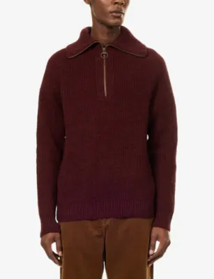 BARBOUR Riggbay Half-Zip Wool Jumper detail 3