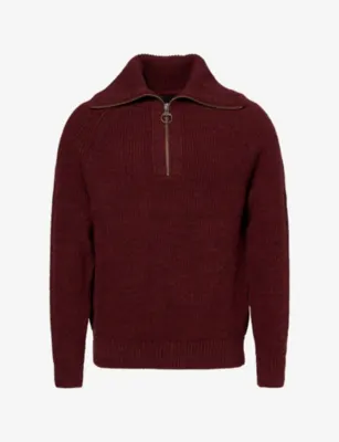 BARBOUR Riggbay Half-Zip Wool Jumper