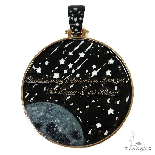 RINA - For Him CUSTOM Glow in The Dark Galaxy Pendant 67935 in Rose Gold – Pendant