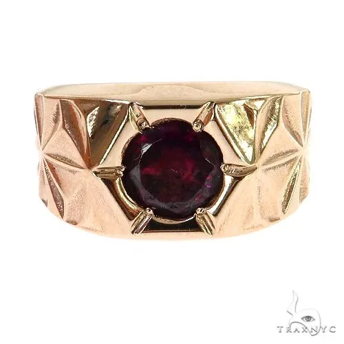 PIA - For Him GEMSTONES Solitary Tuxedo Rhodolite Ring 68819 in Rose / 10 – Ring