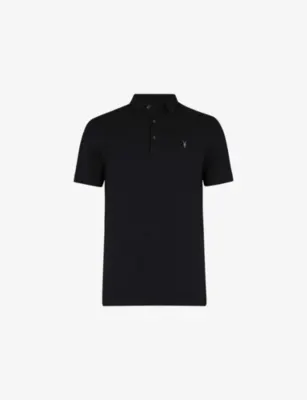 ALLSAINTS Reform logo-embroidered cotton-piqué polo shirt - CARTER GREY