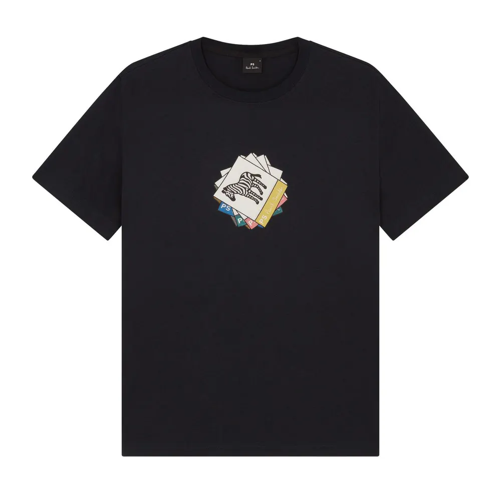 PS Paul Smith Men's CardsZeb Graphic T-Shirt