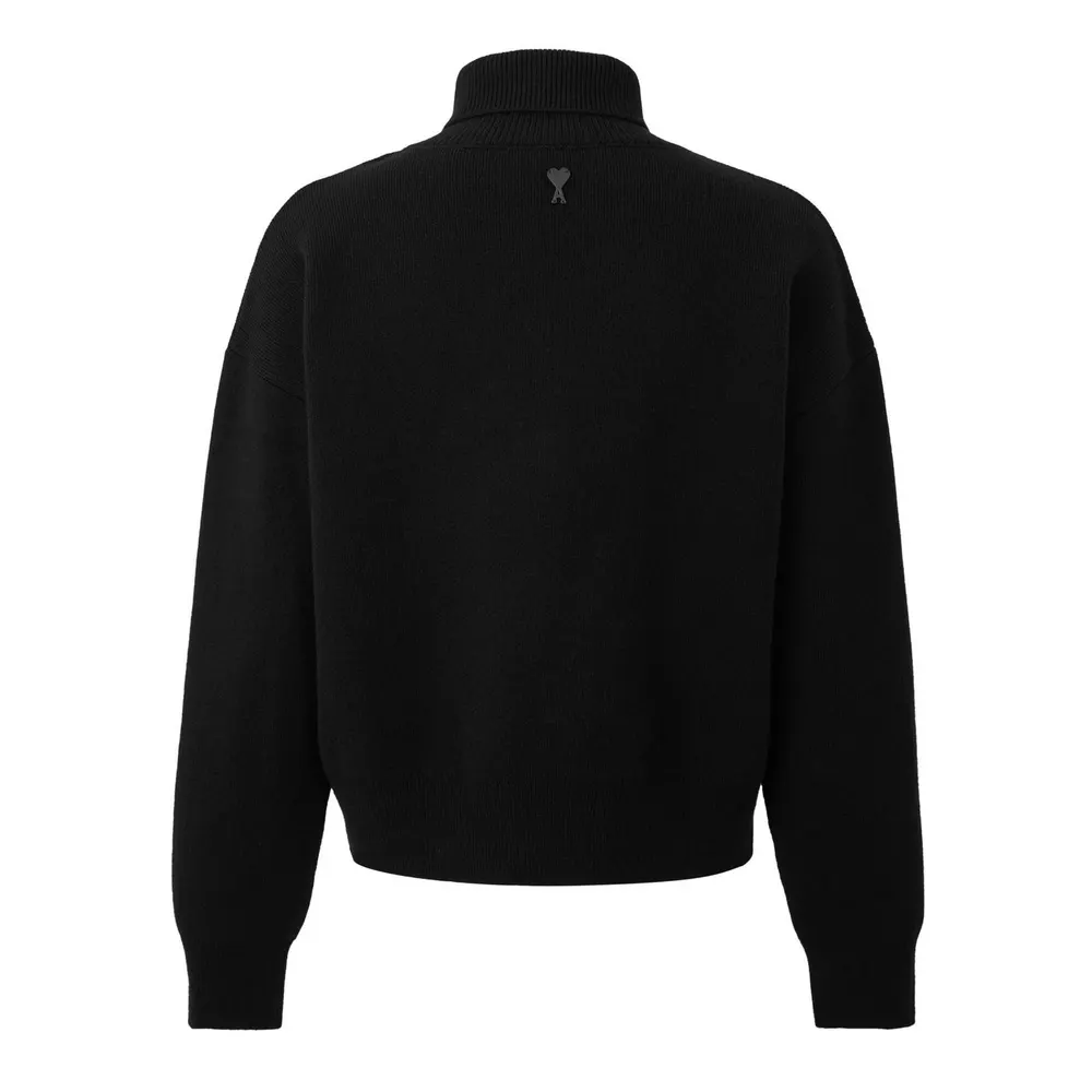 Ami Paris Ami High Collr Sweat Sn64 detail 2