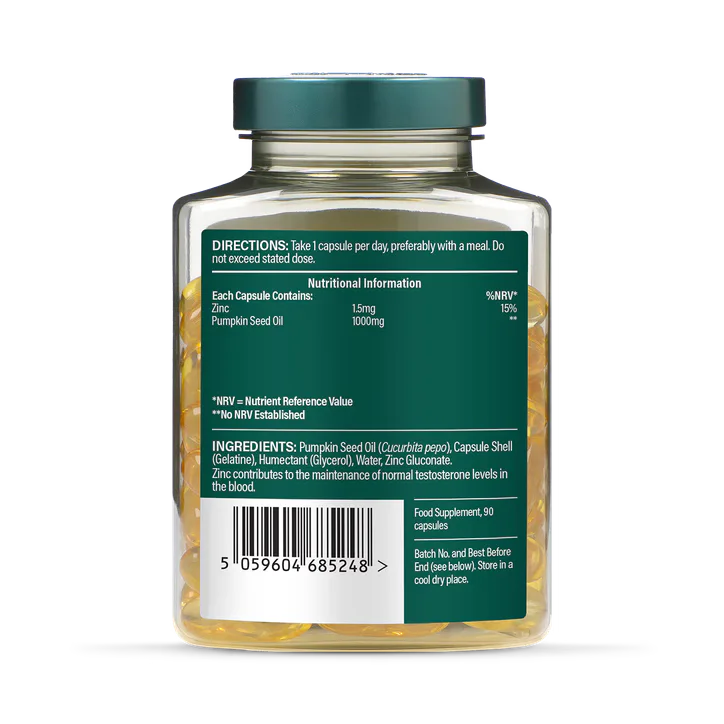 For Him Cold Pressed Pumpkin Seed Oil 1000mg 90 Capsules detail 3