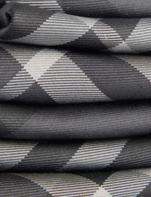 BURBERRY Manston checked silk tie in CHARCOAL, additional product view 2