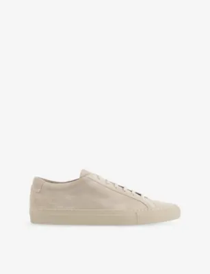 COMMON PROJECTS Achilles Premium Suede Trainers - 9 in WARM GREY SUEDE – Mens | Trainers | Lace up trainers