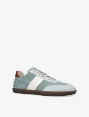 TODS Allacciata Cassetta Suede Trainers - EUR 43.5 / 9.5 UK MEN in TEAL, additional product view 3