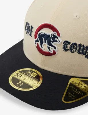 NEW ERA 59FIFTY Coops Chicago Cubs Woven Cap - 7 3/8 in LIGHT BEIGE, additional product view 2