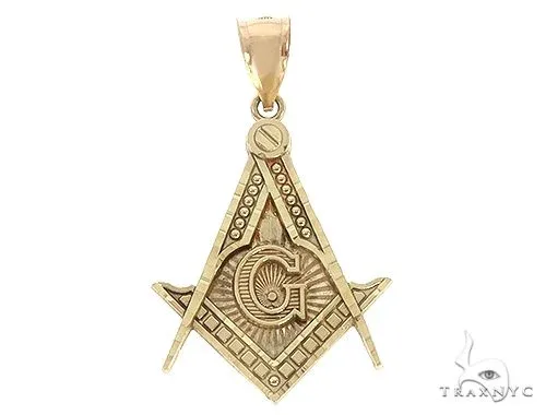 RINA - For Him FACTORY 10K Yellow Gold Square and Compasses Masonic Instruments Charm Pendant 61782 in Yellow Gold – Pendant