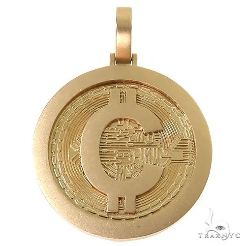 RINA - For Him CUSTOM Crypto Coin Pendant 68921 in Rose Gold – Pendant