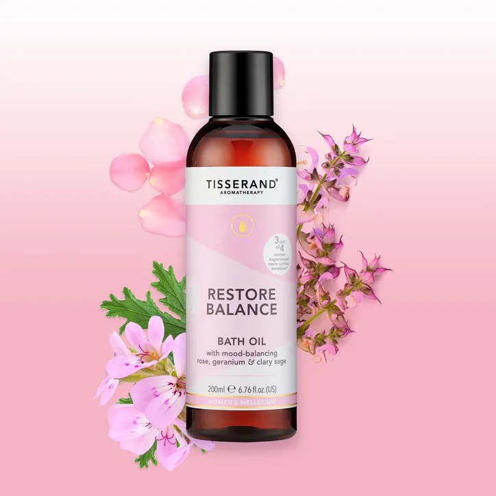Tisserand Restore Balance Bath Oil 200ml detail 2