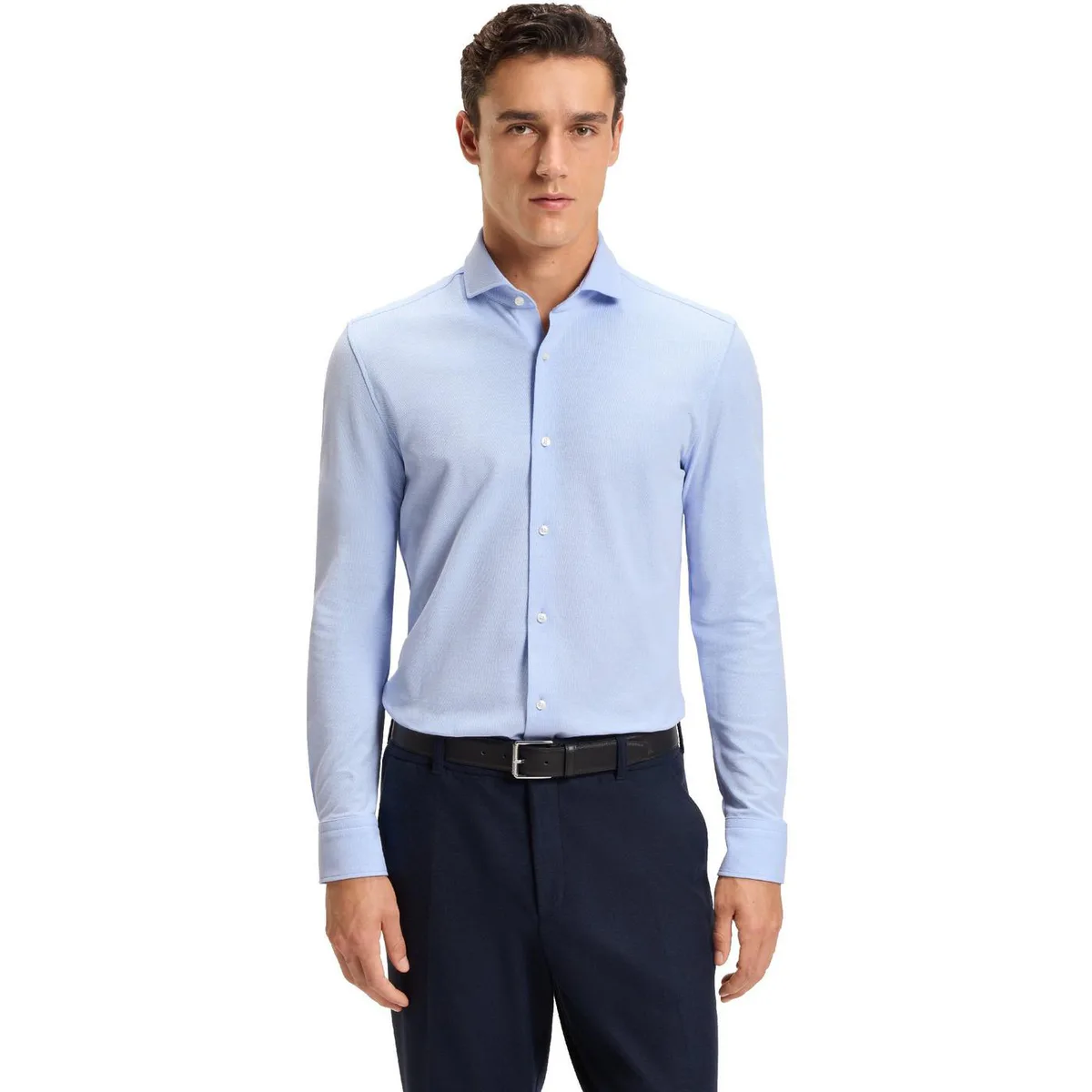 Boss Men's P Hank Spread Long Sleeve Oxford Shirt