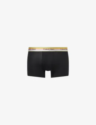 CALVIN KLEIN Pride Branded Stretch-Cotton Trunks in BLACK – Mens | Underwear & socks | Underwear | Trunks