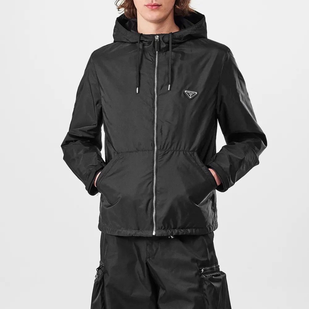 Prada Men's Hooded Long Sleeve Windbreaker detail 3