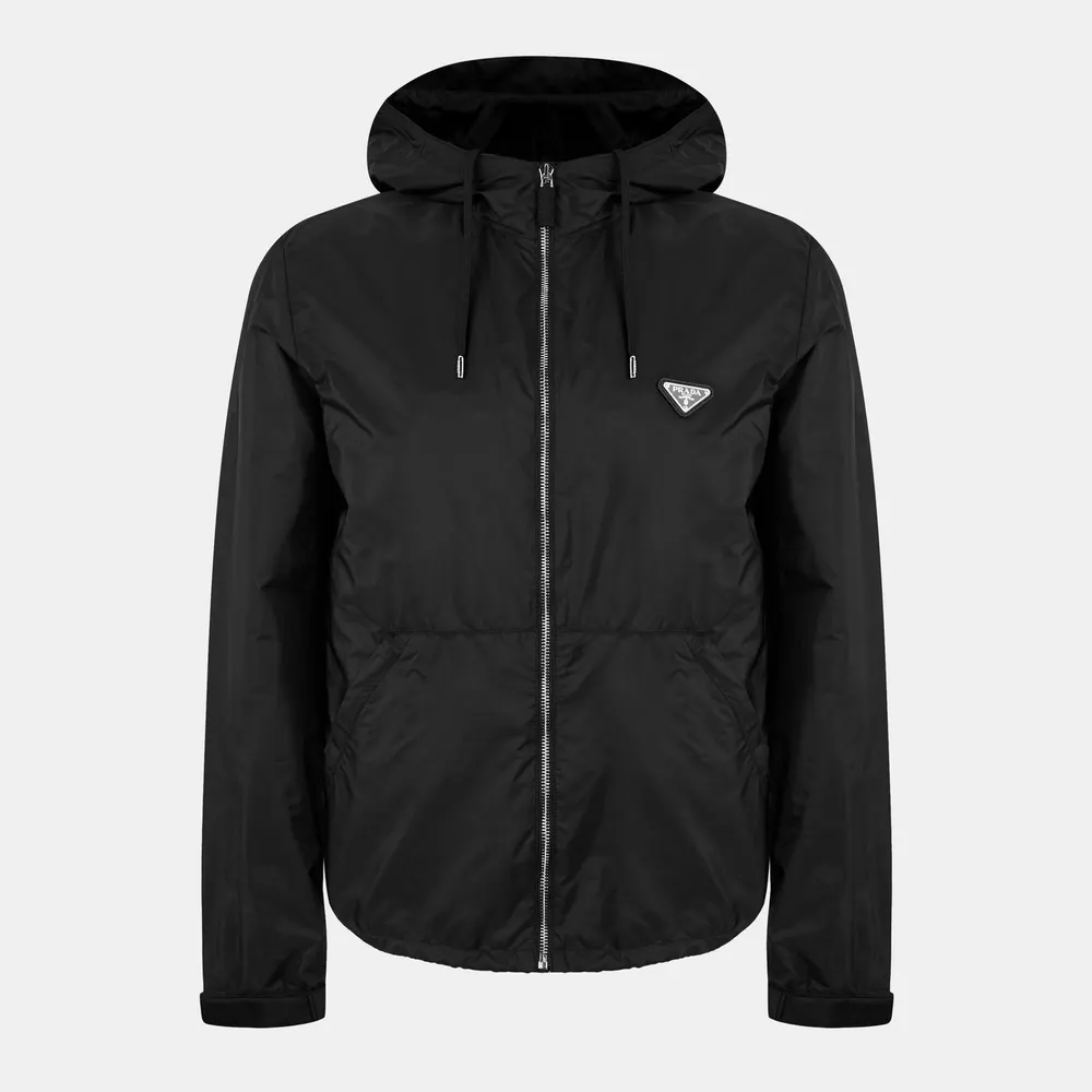 Prada Men's Hooded Long Sleeve Windbreaker
