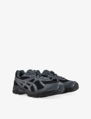 ASICS GT 2160 Faux-Leather and Mesh Low-Top Trainers - 11 in BLACK CARRIER GREY, additional product view 3