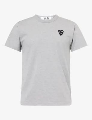 COMME DES GARCONS PLAY Small Double Heart Cotton-Jersey T-Shirt