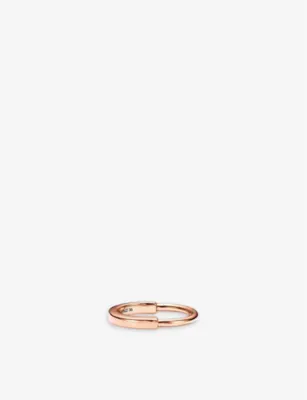 TIFFANY & CO Tiffany Lock 18ct white-gold ring - WHITE GOLD - 7
