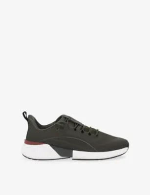 BOGGI MILANO Endurance Knitted Trainers - EUR 44 / 10 UK MEN in MILITARY GREEN – Mens | Trainers | Lace up trainers