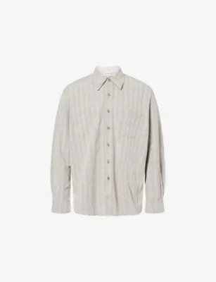 OUR LEGACY Above Patch-Pocket Cotton-Blend Shirt