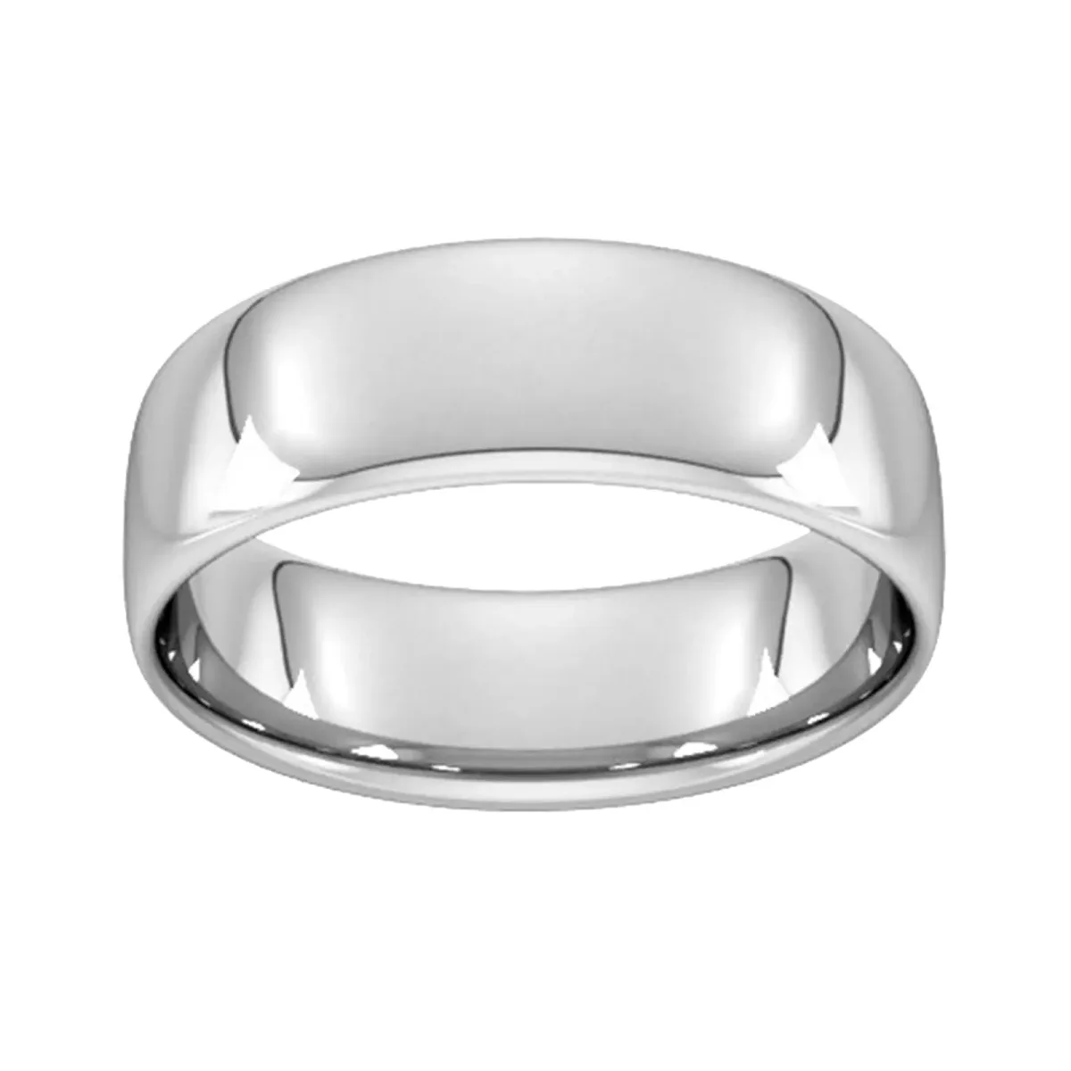For Him 7mm Slight Court Standard Wedding Ring In 9 Carat Yellow Gold