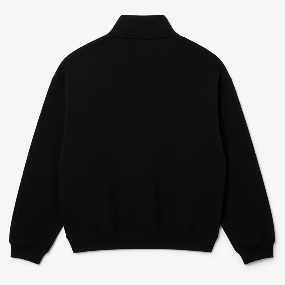 Lacoste Loose-Fit Zip Neck Badge Accent Sweatshirt detail 2