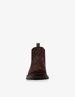 STEVE MADDEN Hatton Suede Chelsea Boots - EUR 44 / 10 UK MEN in Brown, additional product view 3