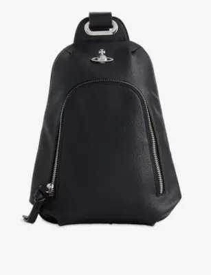 VIVIENNE WESTWOOD Orb-Embellished Faux-Leather Sling Bag