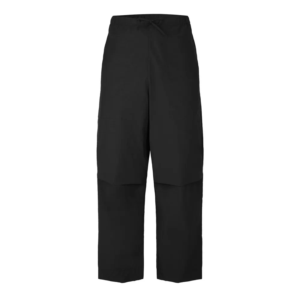Rains Men's Woven Cotton Straight-Leg Trousers in Black 01 – Clothing