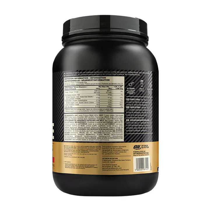 Optimum Nutrition Gold Standard 100% Isolate Protein Strawberry 930g detail 3