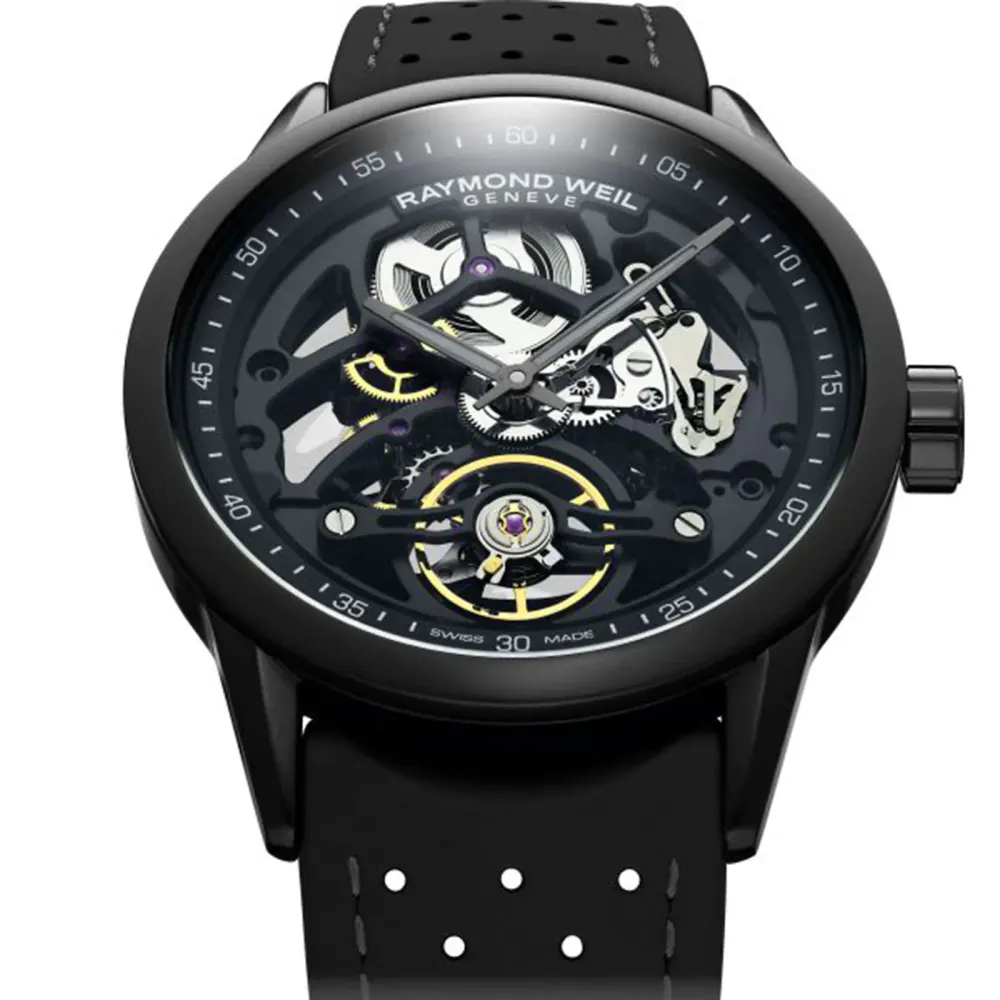 Raymond Weil Freelancer Skeleton 42mm Mens Watch in Skeleton, additional product view 2