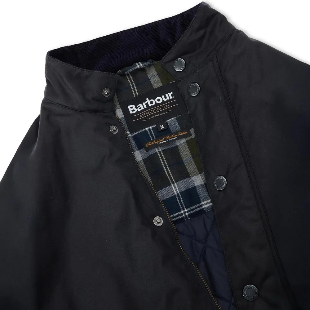 Barbour Mens Cordhill Waxed Jacket detail 2