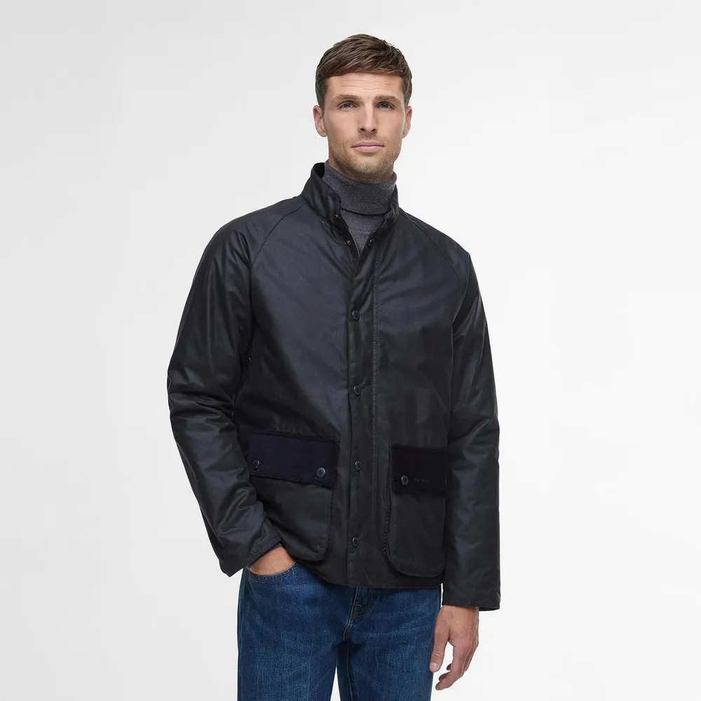 Barbour Mens Cordhill Waxed Jacket detail 3