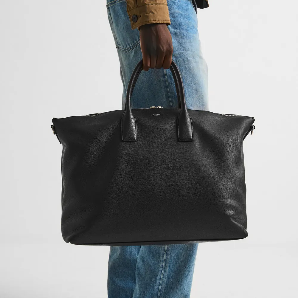 Saint Laurent Men's Duffle Bag in Black, additional product view 3